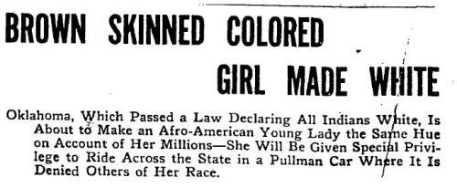 specialnights:  Little Sarah Rector, a descendant of slaves, became one of the richest little girls in America in 1914. Rector had been born among the Creek Indians, as a descendant of slaves. As a result of an earlier land treaty from the government.