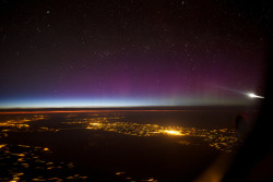    Aurora from the plane by Paul Williams