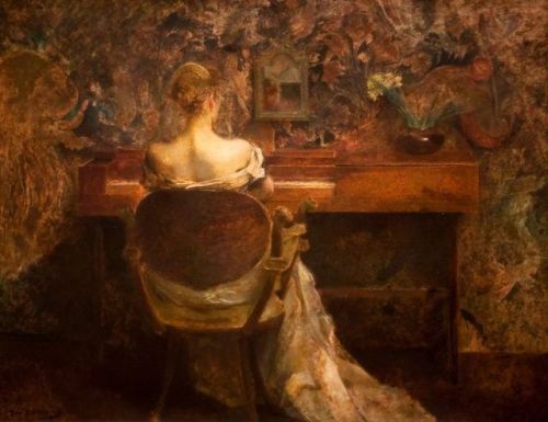 loumargi:Thomas Wilmer Dewing The Spinet