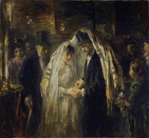 rijksmuseum-art:Jewish Wedding, 1903, Museum of the NetherlandsEen joodse bruiloft. Het bruidspaar s