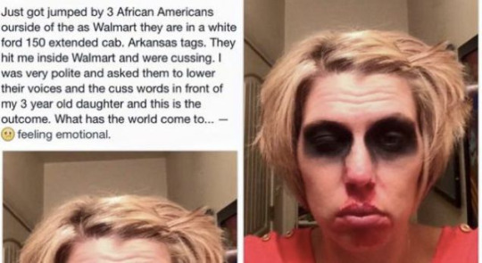 white people make up black attackers: master post.