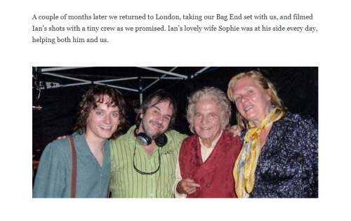 richardarmitagefanpage:A beautiful tribute to Sir Ian Holm by Peter Jackson.