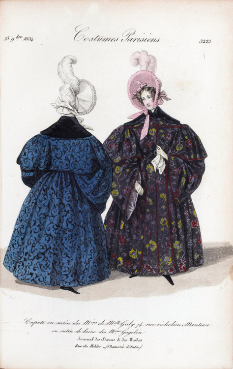 Costumes_parisiens_Journal des dames et des modes by Louis-Marie Lanté 1834