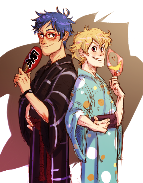 johannathemad:  gay married swimmers are taking over my life. what was Rei’s fan kanji anyway?