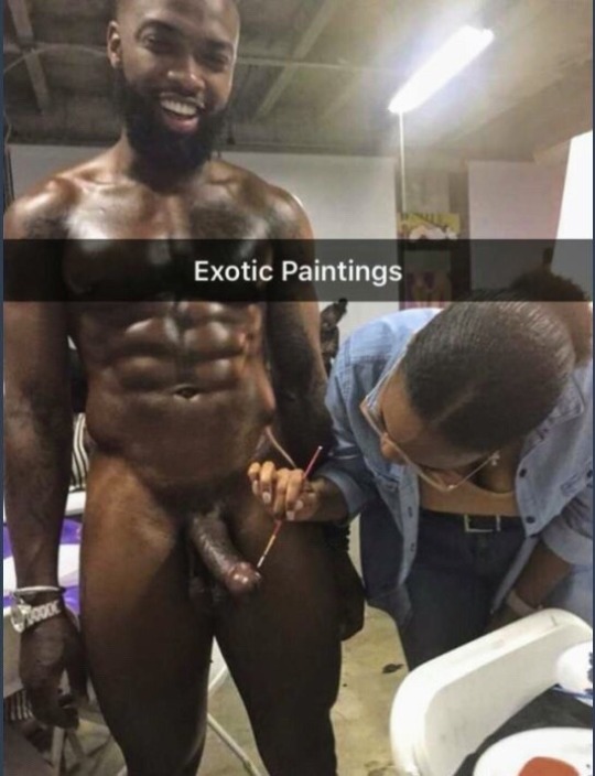 blackstripperworshippers:  🍆👀IG: exotic.paintings