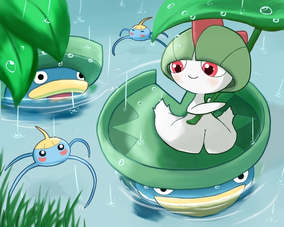 gardevoir, mega gardevoir, gallade, and mega gallade (pokemon) drawn by  monya