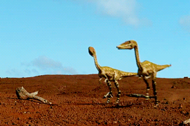 chocolateandpeanutcandy:  Over-bright dinosaurs and other prehistoric reptiles, just