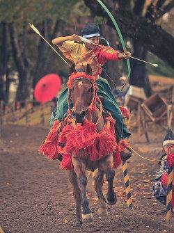 ultratangerine: Women Warriors series by maxre A women only archery competition in North Japan. 