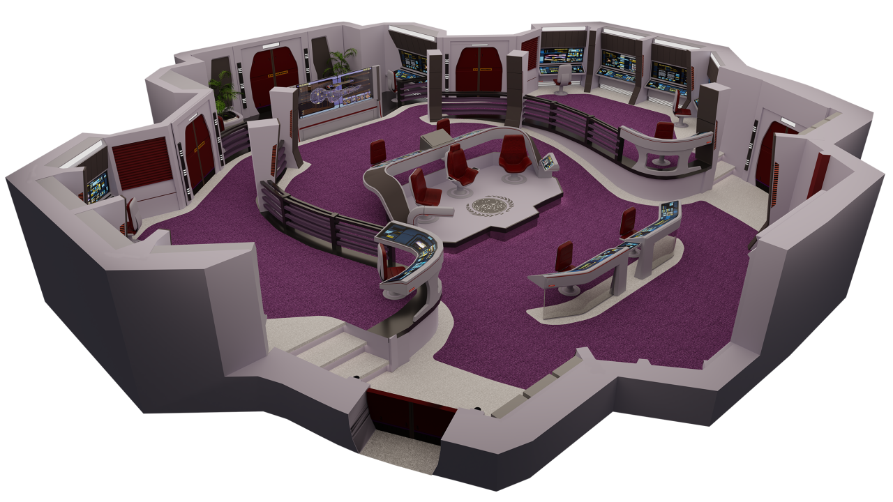 The Stellar Cartographer on X: Completed another commission, this one of  some #startrek crew quarters for an RPG group based on their player-run  space station. #startrekadventures #blender3d  / X