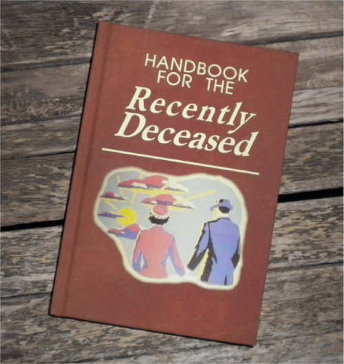 BLANK BOOK Journal - Handbook for the Recently Deceased - BEETLEJUICE sketch book, Movie Prop, Tim B