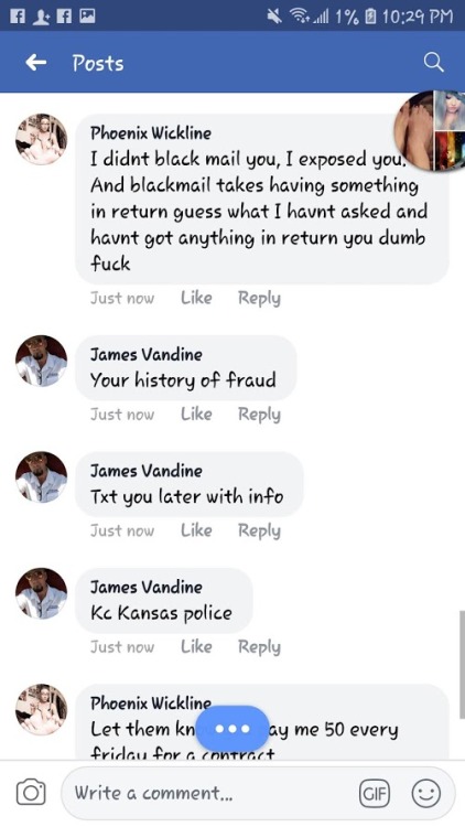 To all dominas that come in contact with James Vandine (Fb) should know that he is manipulative and 