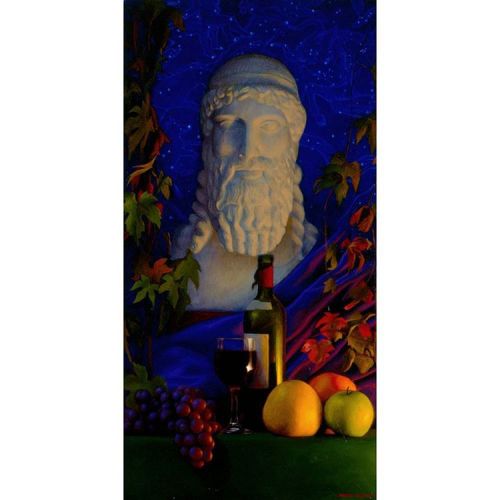 conorwaltonpainter:Dionysus76 × 38cm, 1998#art #painting #stilllife #symbolism#dionysus #conorwalton