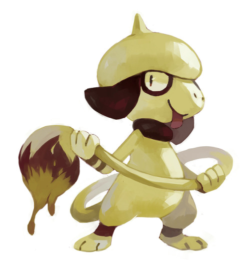 bluekomadori:wanted to paint some pokemon using only colors from gold/silver sprites + mixing them, 