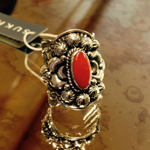 This handmade Navajo ring is just one example of the fine silverwork available at Sukhmani.