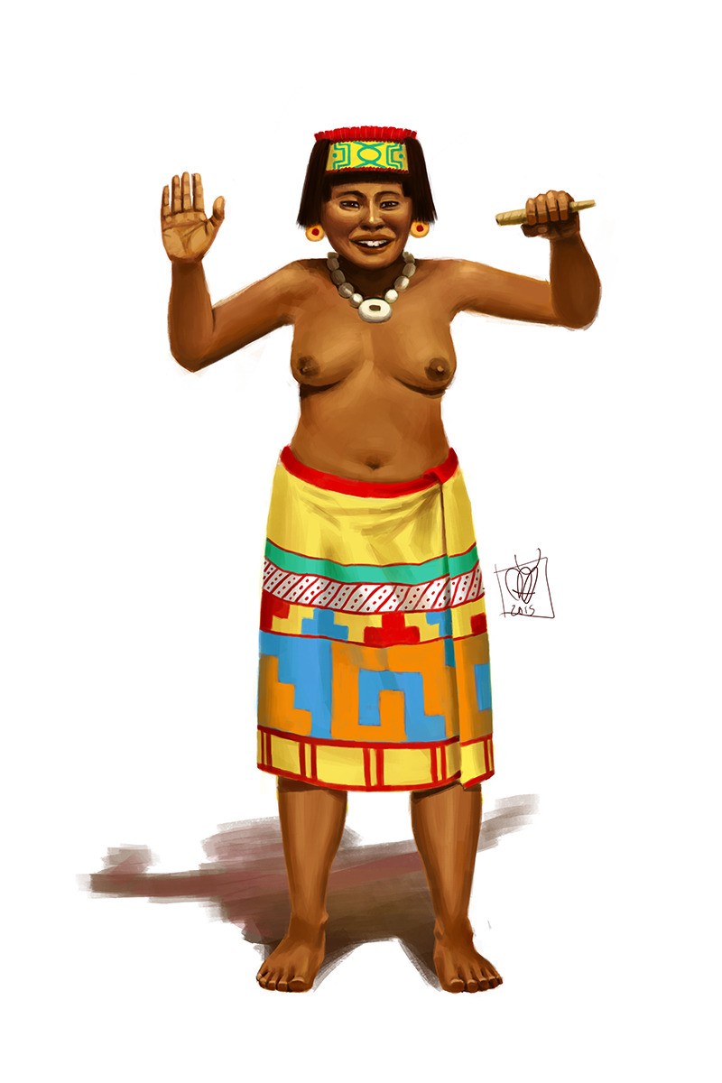 dapart:  “Nopiloa style” woman from South-Central Veracruz based on figures from
