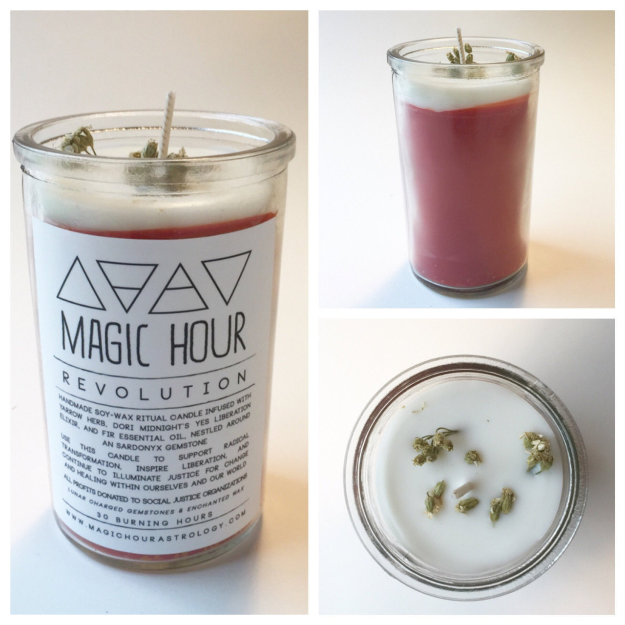 Natural Candle Magic. Magic hour