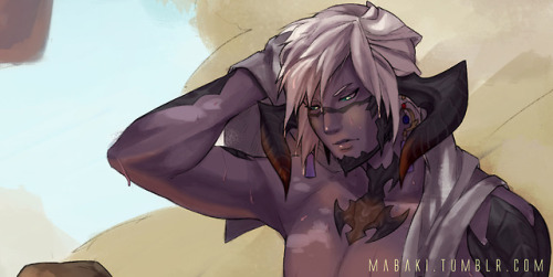 mabaki: Commission - Batukhan 1/3 of the commissions from @eiwatsaeloo​! Their Au Ra, Batukhan :)&nb