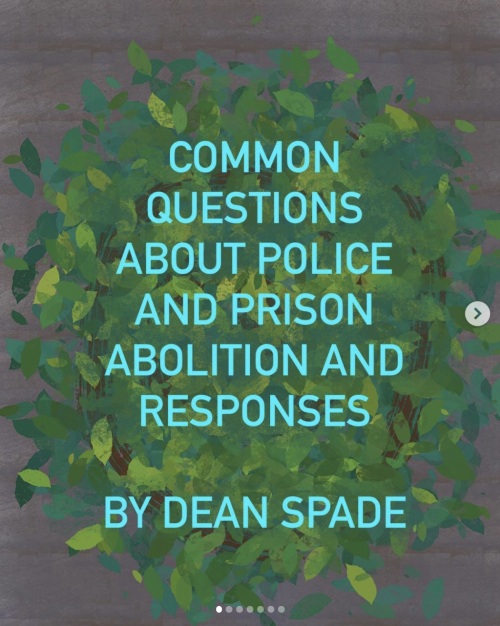 gowns:Beautiful layout of “Common Questions about Police and Prison Abolition and Responses” – draft