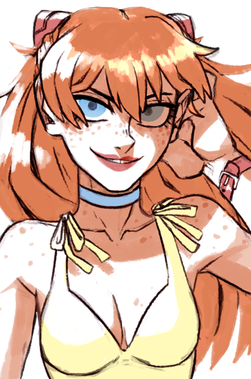 jbillustration:quick asuka warmup!