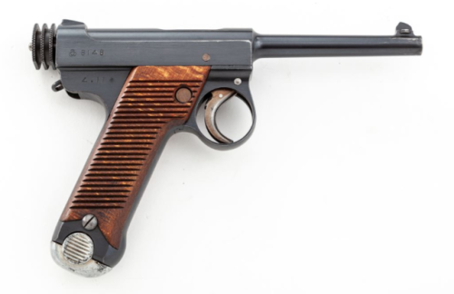Japanese Type 14 semi automatic pistol, 8mm Nambu, World War II.from Orange Coast Auctions