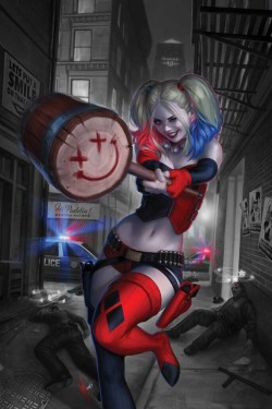 harleenfquinn:  Harley Quinn by Warren Louw