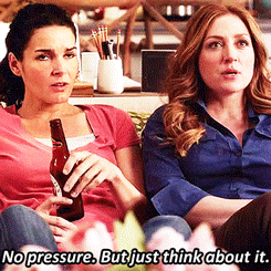 notashamedtosigh:   Rizzles AU: Jane and Maura watch The L Word  