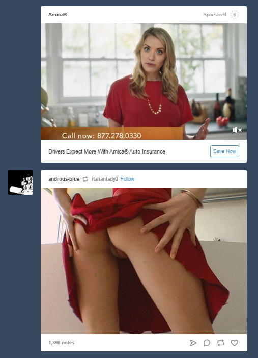 together-on-my-dash:  Posts by: @YahooClickBait and @androus-blue  What’s on your