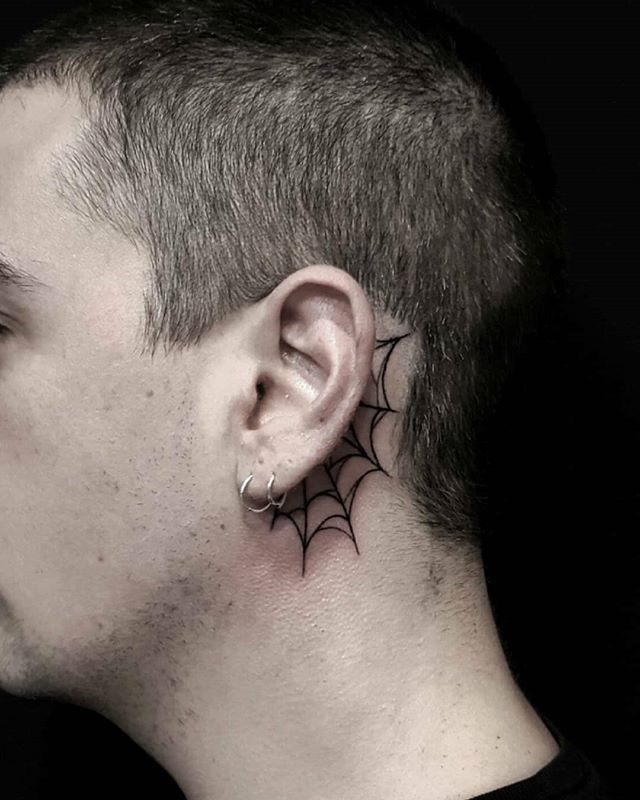 30 Cool Behind the Ear Tattoos and Ear Tattoos  theFashionSpot  Ear tattoo  Inner ear tattoo Earings piercings