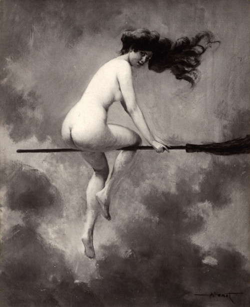 thelongvictorian: Départ pour le Sabbat [witches’ sabbath] (1910) by Albert Joseph Pénot (French, 18