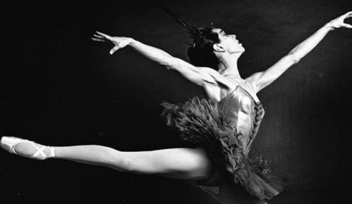 Firebird in flight:  Prima ballerina Maria Tallchief in George Balanchine’s Firebird.