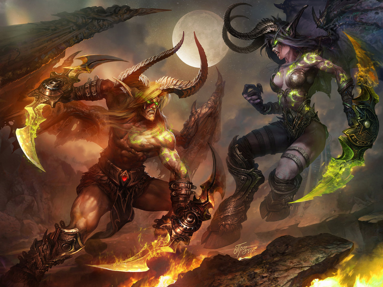 The Burning Rage by TamplierPainter 