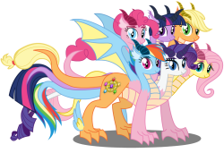 askhydramanesix:  Two version of them as an Hydra!!! Yep this is a new blog in collab with Princess Sparkle and yes they got transformed into an Hydra, this will be so funny to make this blog and i hope you all like this unique idea!! The last picture