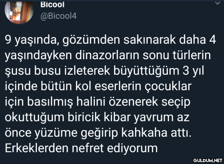 Bicool @Bicool4 9 yaşında,...