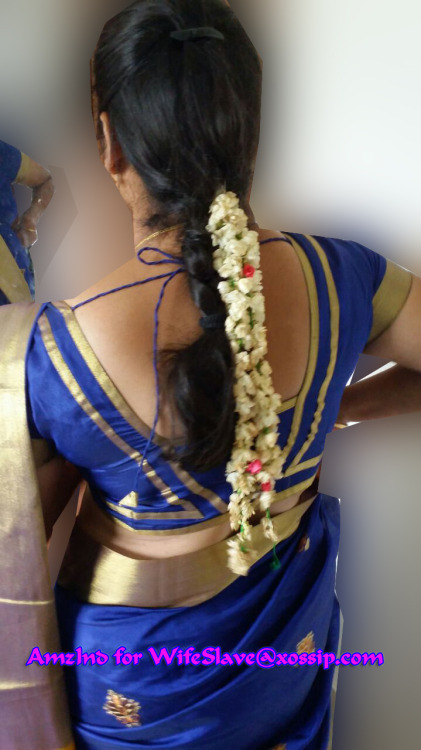 Porn photo Desi wife blue saree