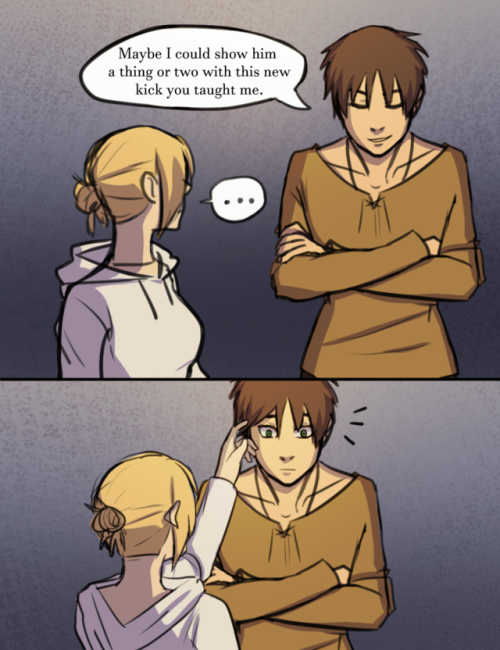 Part 2 of This @nakamatoo had an adorable idea to make a part two where Annie gets back at Eren. I r
