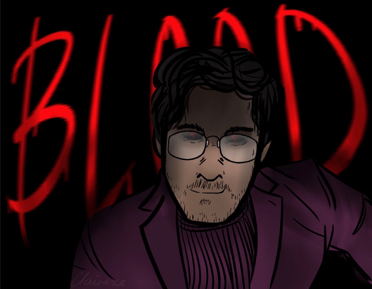 clairence-draws:  Water? Blood.