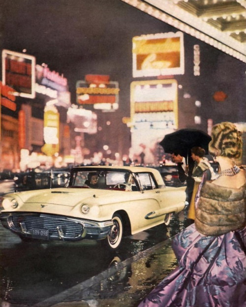swinginglamour:“Ford Thunderbird ‘59, the car everybody would love to own!”Taken from a Ford Magazine in 1959.