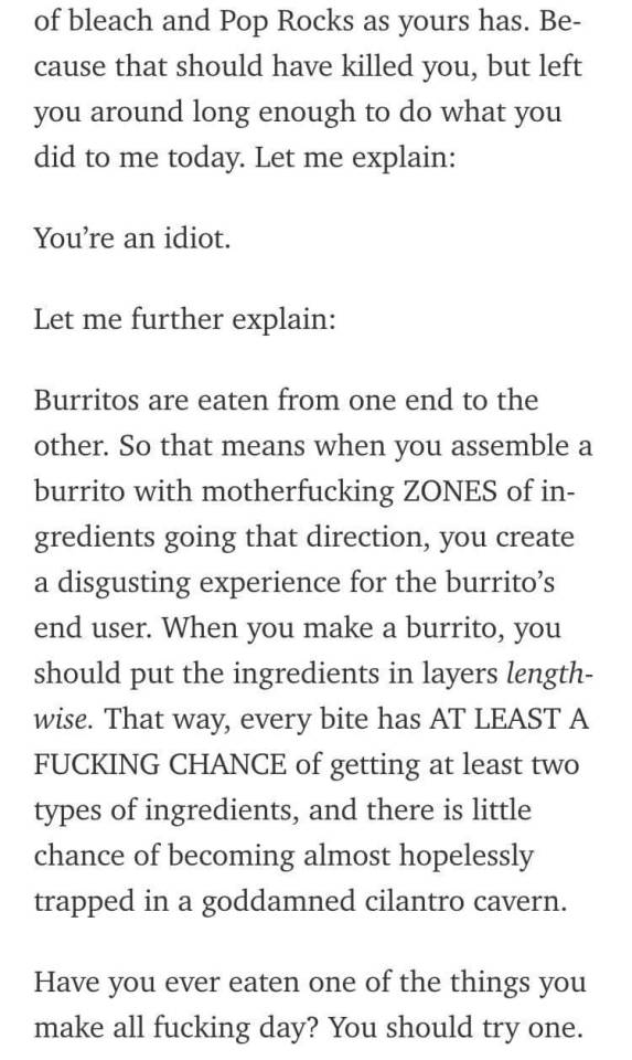 The Worlds Greatest Burrito Story Told By @luckyshirt On Twitter