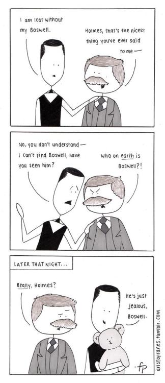 aristofranes: Lost without his Boswell… (My headcanons tend towards the … silly.) Go o