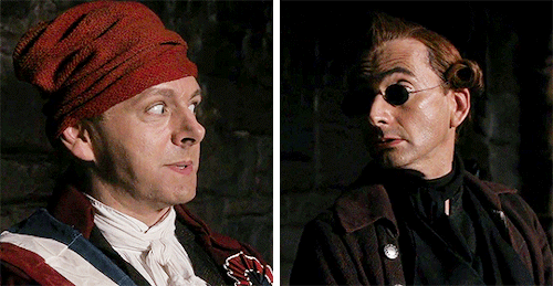 captaincrowley:aziraphale and crowley throughout history