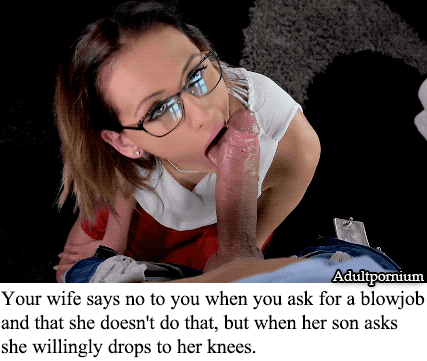 familycaps:  she willingly drops to her knees. [M/S]
