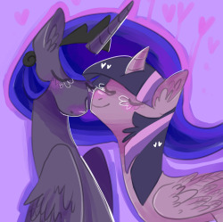 mermaidmagicart: I drew lesbian ponies