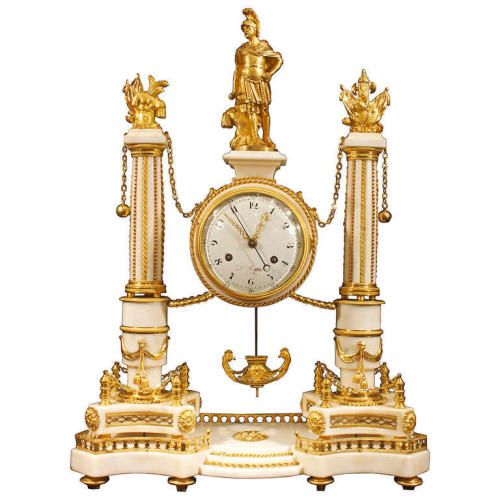 French Early 19th Century Louis XVI Period Signed Clock, $86,500