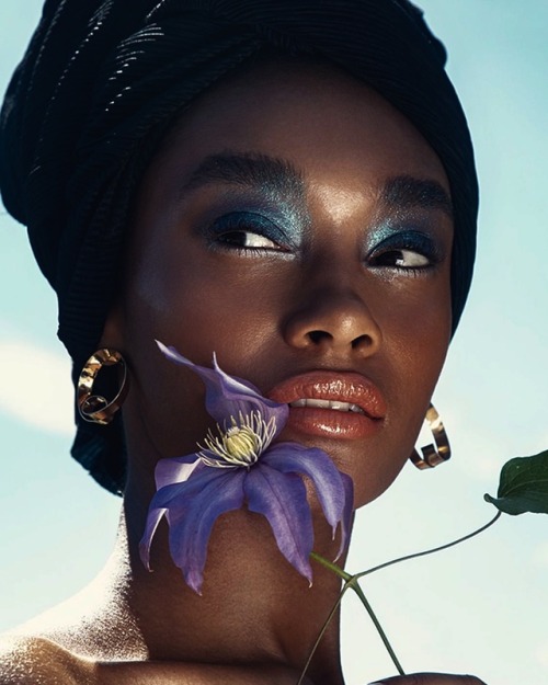modelsof-color:Chey Carty by Eniko Szucs for Vogue Brazil Magazine - August 2019