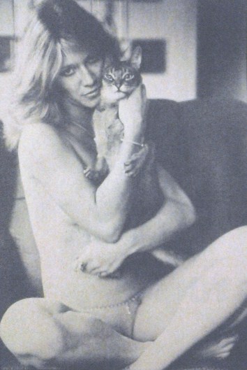 Porn photo Rock magazine, March 1977. Marilyn was promoting