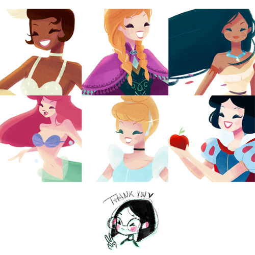 chachachabela:Hi! I want to show you a personal project :) Disney Princess.You can follow me on Instagram  :)BehanceThank You <3