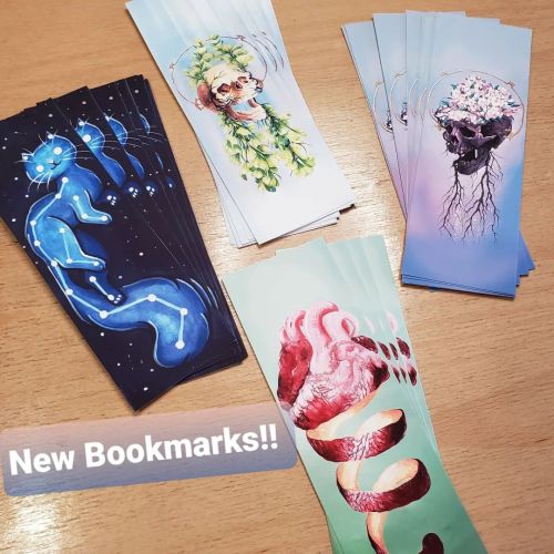 I’ve been testing out new bookmarks with some of my paintings.They will be for sale this wee