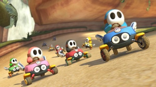 ampharos:  Higher-Res screens of Animal Crossing Villager, Dry Bones, Multi-Colored Shy Guys & Multi-Colored Yoshis from the Mario Kart 8 DLC.☆ 