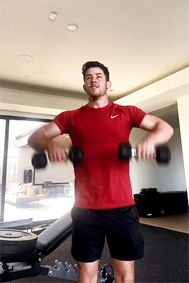 nickjonasgifs:@nickjonas:This is a killer upper body, and core circuit. It’s not fun in the moment b