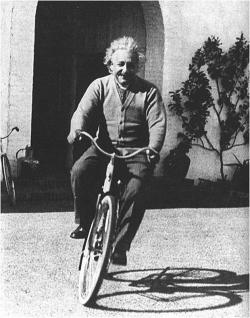 weirdvintage:  Albert Einstein riding a bike
